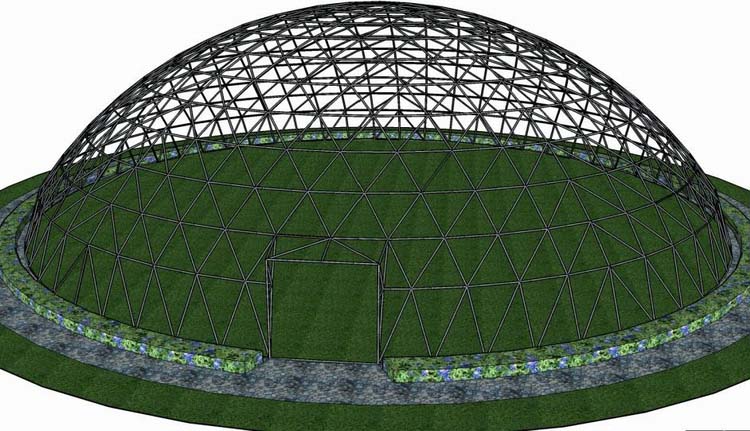 The effect diagram for the “bird groove” shaped greenhous