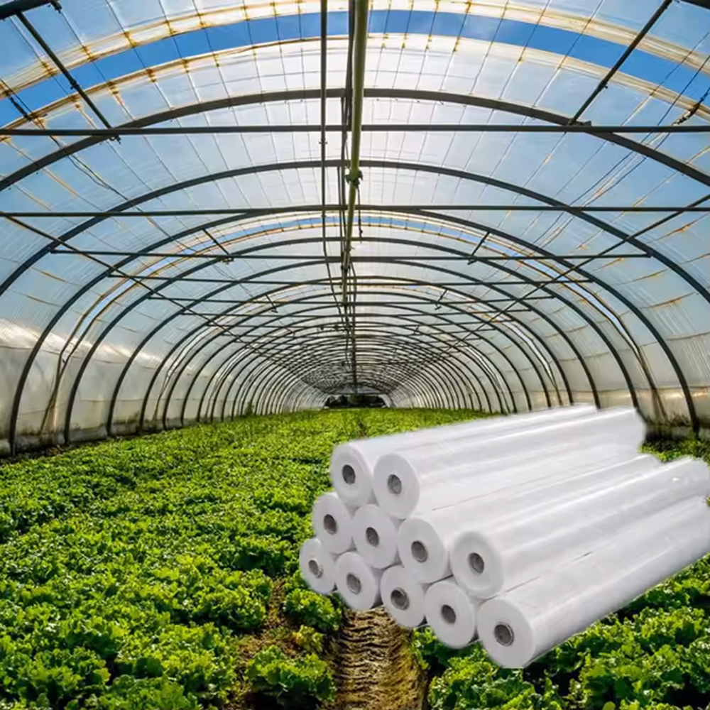 <font color='#D1DDAA'>UV-Resistant Greenhouse Plastic Film - 6 Mil Clear Cover</font>